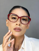 Armação Olga Vinho em Acetato Premium
