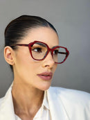 Armação Olga Vinho em Acetato Premium