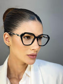 Armação Olga Preto em Acetato Premium