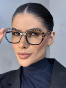 Armação Olga Animal Print em Acetato
