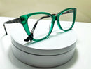 Armação Scarpin Verde em Acetato Luxo