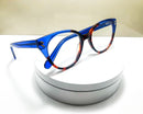 Armação Marbella Azul BIC com Animal Print em Acetato Luxo