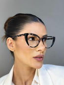Armação Betina Preto em Acetato Luxo