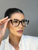 Armação Betina Animal Print em Acetato Premium