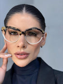 Armação Marbella Creme com Tartaruga em Acetato
