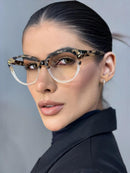 Armação Marbella Creme com Tartaruga em Acetato