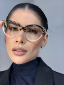 Armação Marbella Creme com Tartaruga em Acetato