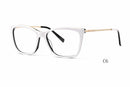Armação Branco com Haste Metal Dourado em Acetato
