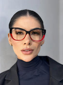 Armação Scarpin Vermelho em Acetato